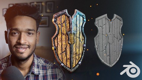 Blender 3D – Model and texture a stylised shield!