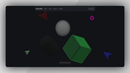 Web 3.0 Portfolio – ReactJs, Spline 3D & Framer Motions