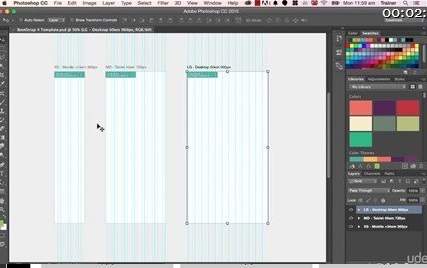 Adobe Photoshop CC Masterclass : Create A Responsive Web Design Design UI