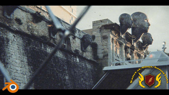 Blender 3+Reality Capture 5h, futuristic movie scence, files
