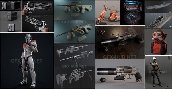 PBR Game 3D-Models Bundle May 2022