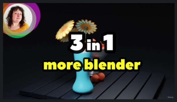 [3xBUNDLE] Best Blender 3D modeling practice for beginners