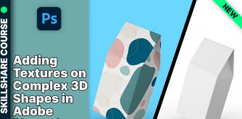 Adding Textures on Complex 3D Shapes in Adobe Photoshop
