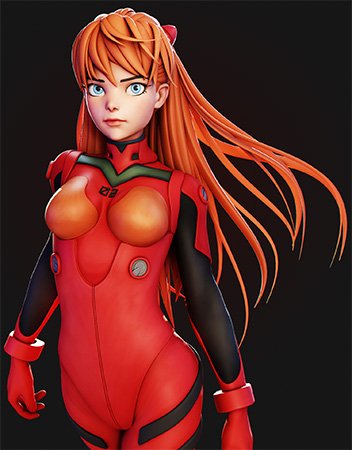 Gumroad – Asuka: Character Creation in Blender