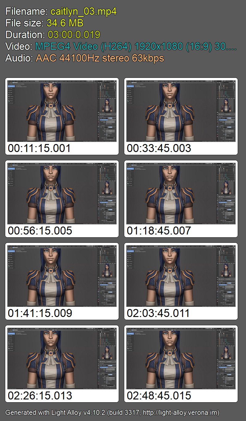 Gumroad - Caitlyn: Character Creation in Blender
