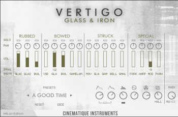 Cinematique Instruments Vertigo Glass & Iron for HALion