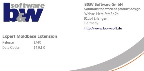 BUW EMX (Expert Moldbase Extentions) 14.0.1.13 for Creo 8.0 Multilingual
