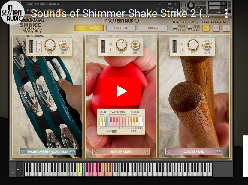 In Session Audio Shimmer Shake Strike 2 with the Expansion Kontakt