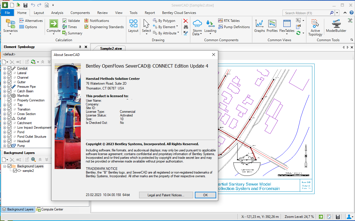 OpenFlows SewerCAD CONNECT Edition Update 4