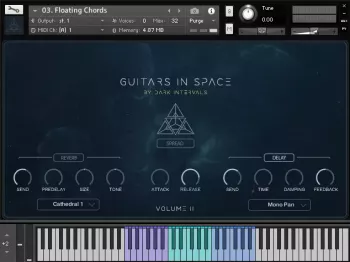Dark Intervals Guitars in space Vol. 2 for Kontakt screenshot