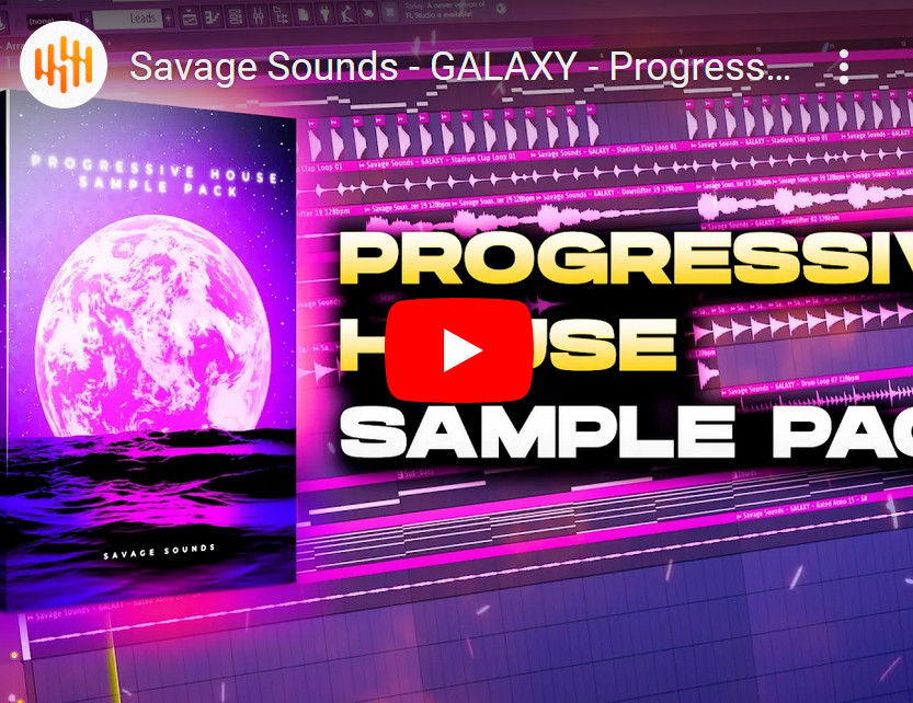 Savage Sounds Galaxy Progressive House Sample Pack wav midi serum sylenth1 spire