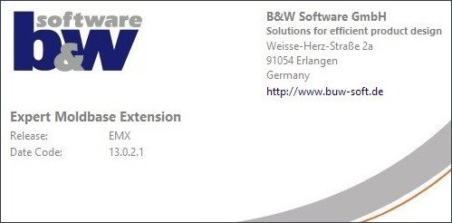 BUW EMX (Expert Moldbase Extentions) 13.0.3.20 x64 for Creo 7.0