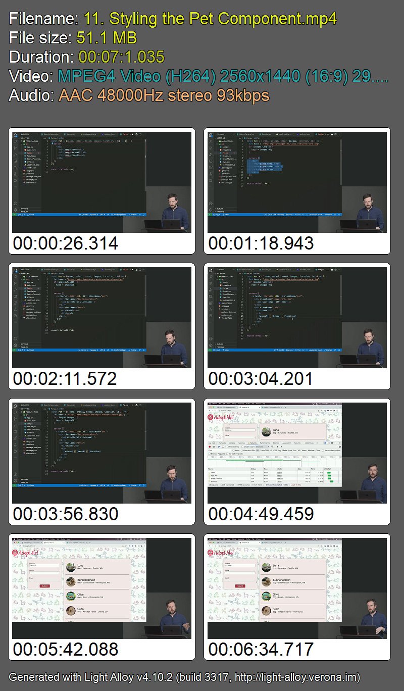 Frontend Masters - Complete Intro to React, v8