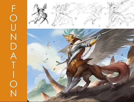 Foundation Patreon – Illustration Process – Sketch to Final with The Rafa