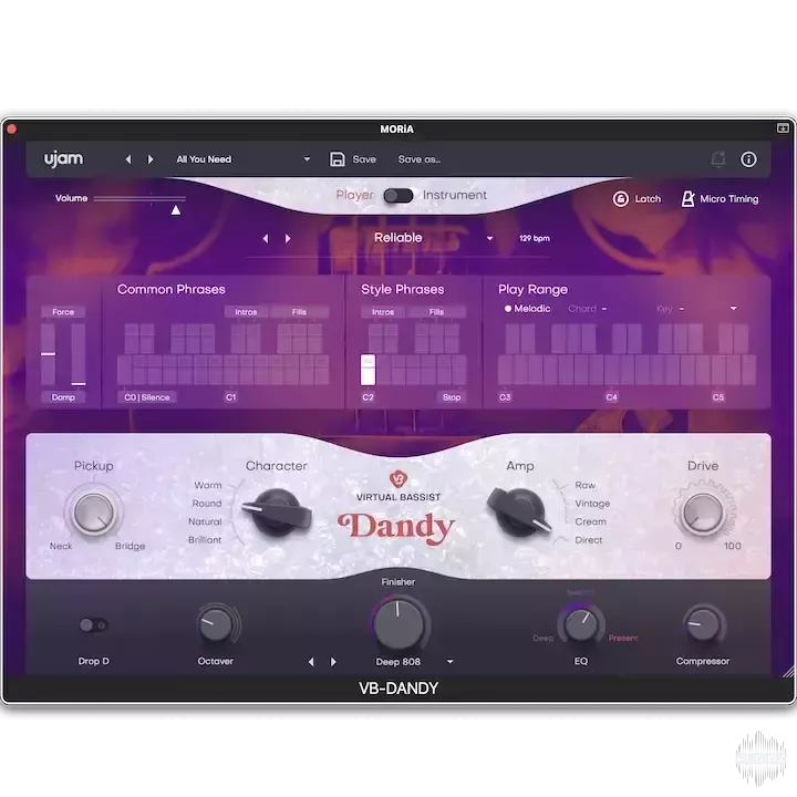 UJAM Virtual Bassist Dandy v2.3.0 Cracked Fixed screenshot