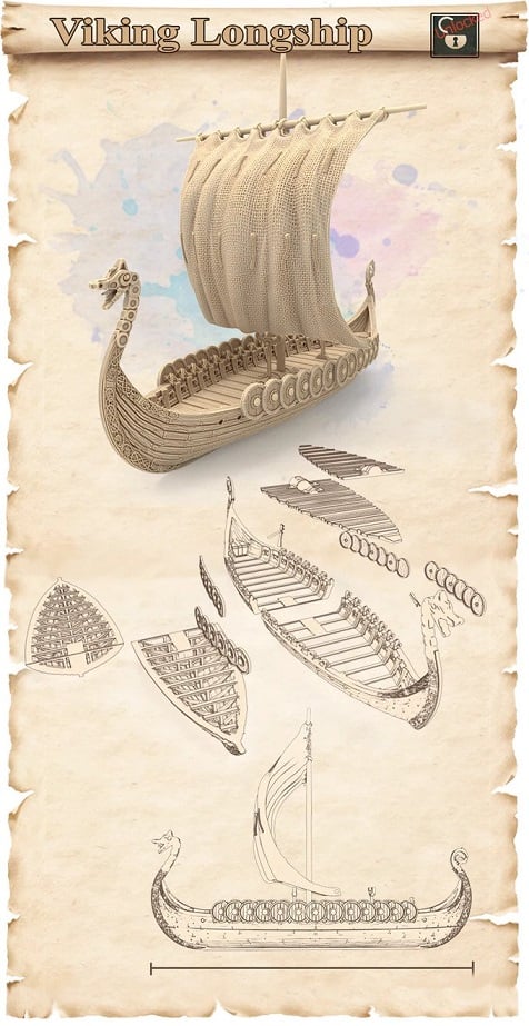 Viking Longship – 3D Model