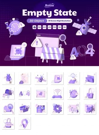 EE – Empty State 3D Object L75N237