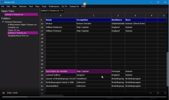Modern CSV 2.1 Linux