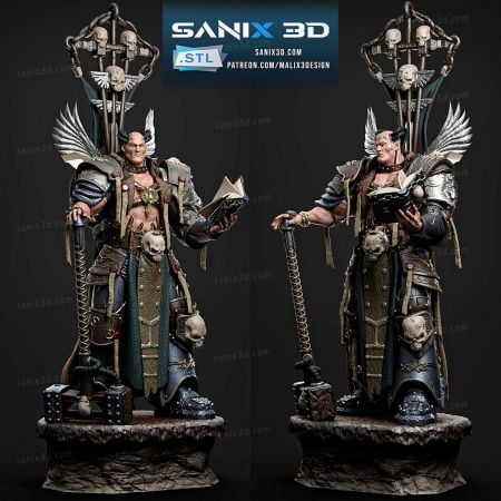 Sanix – Warmachine Inquisitor – 3D Model