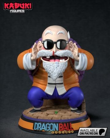 Kabuki Figure – Maestro Roshi – 3D Model