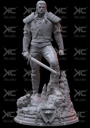 KcStudio – Witcher Netflix Fan Art – 3D Model