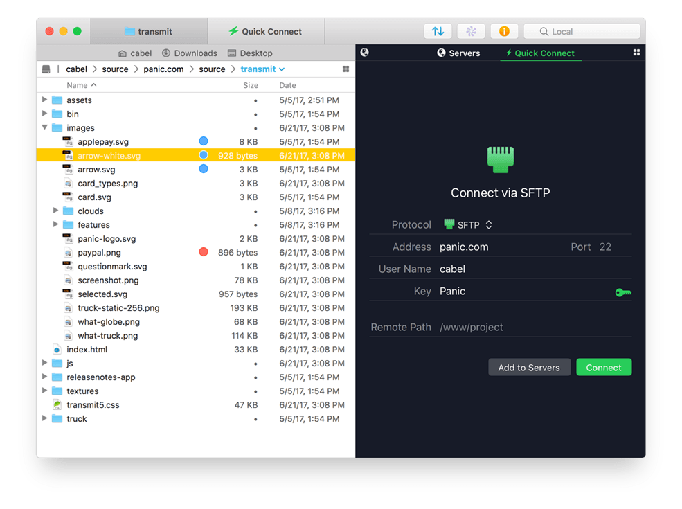 Transmit 5.11.1 MacOSX
