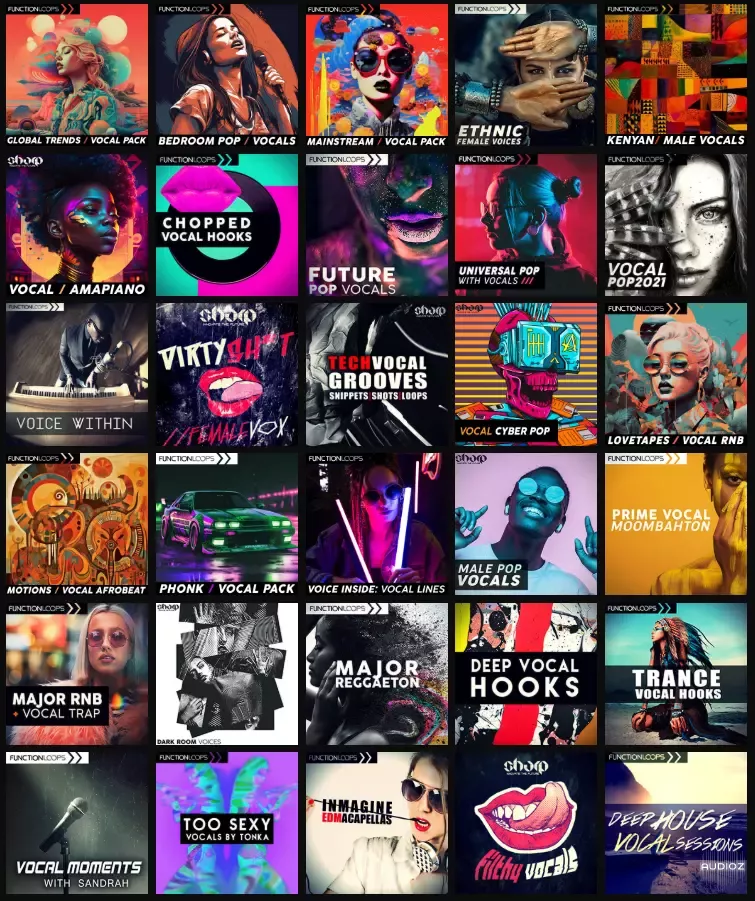 Function Loops 14 Anniversary Supreme Vocal Collection WAV MiDi screenshot