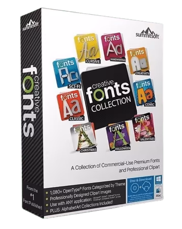 Summitsoft Creative Fonts Collection 2025