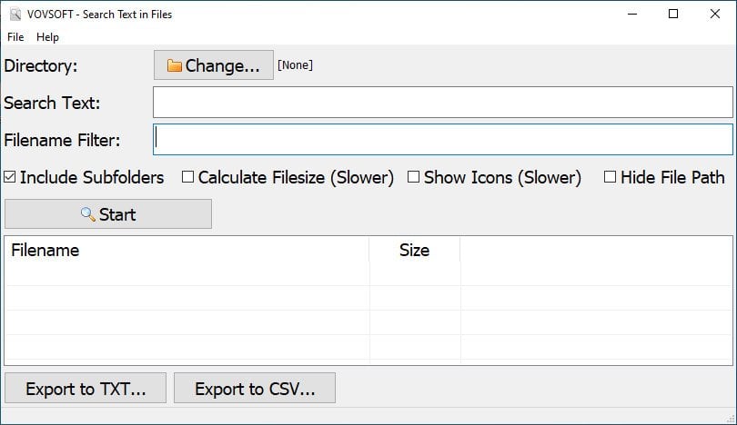 VovSoft Search Text in Files 4.5