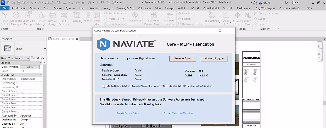 Naviate Core MEP Fabrication 3.9
