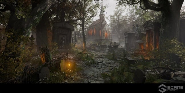 Scans Factory Cemetery – Forgotten Churchyard UE5.1+