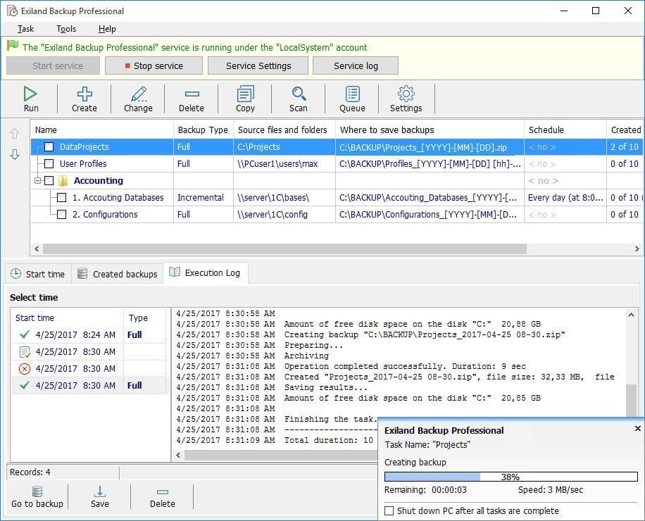 Exiland Backup Professional 7.1Multilingual