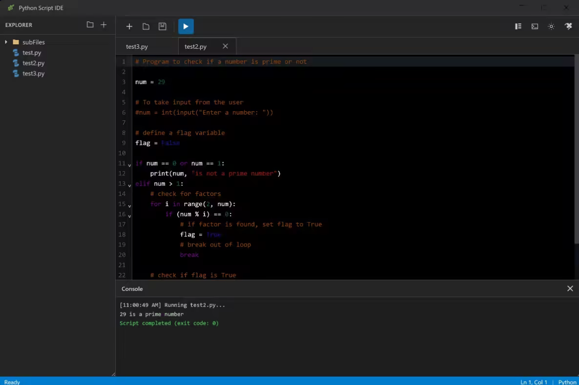 EvlarSoft Python Script IDE 1.0.0 x64