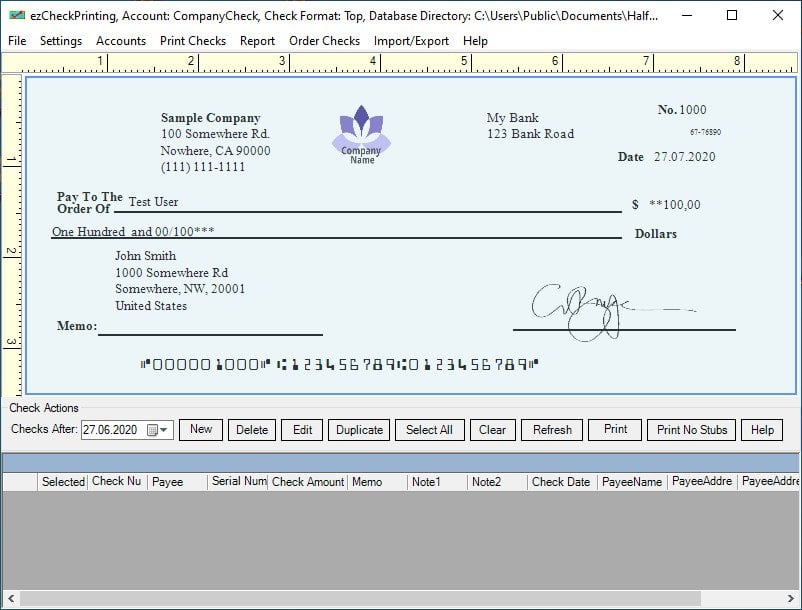 ezCheckPrinting 9.1.14