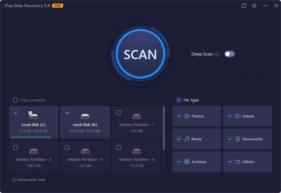 iTop Data Recovery Pro 5.5.0.844 Multilingual