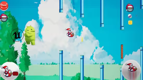 Unreal Engine 5 Blueprint: Santa Flappy 2D Game Course