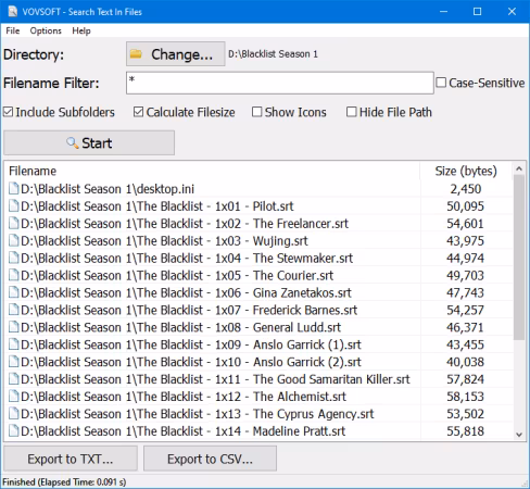 VovSoft Search Text in Files 5.0