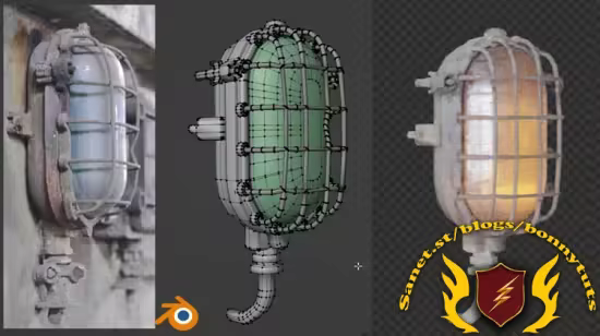 Modeling And Texturing Practice in Blender – Old Lamp
