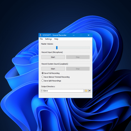 VovSoft Sound Recorder 3.2