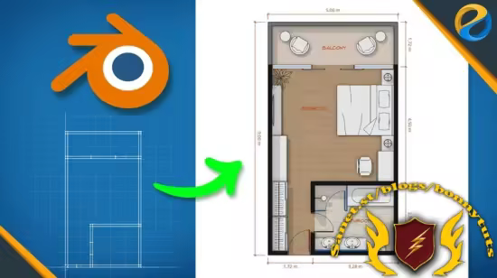 Design floor plans quickly and easily with Blender