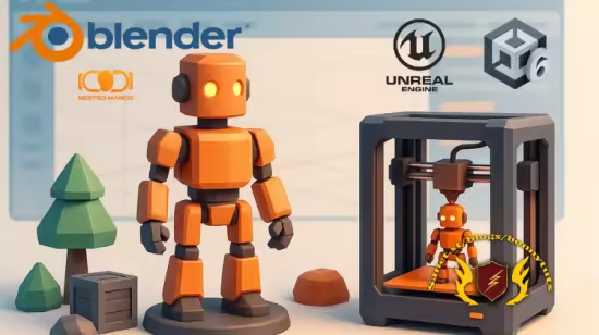 Blender: 3D Game Assets, Texturing & 3D Printing Models