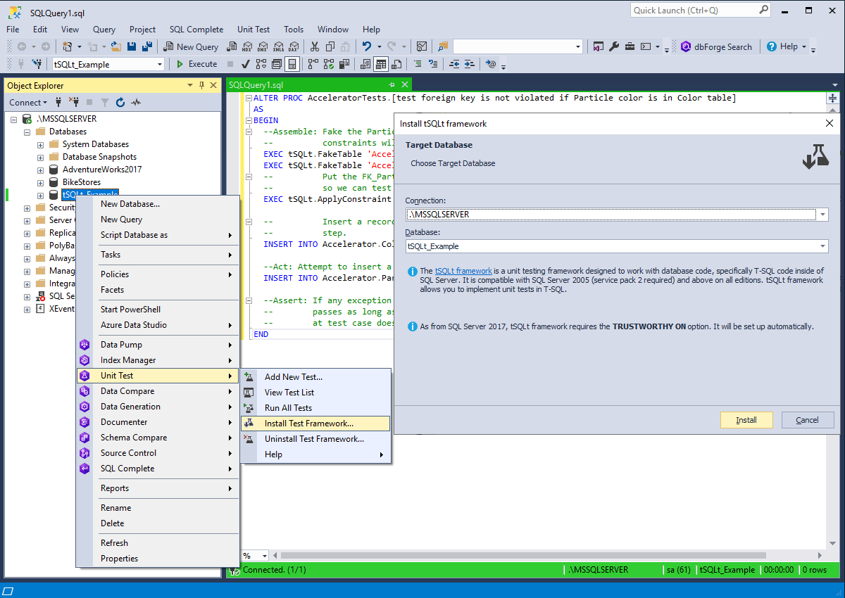 Devart dbForge Unit Test for SQL Server 2025.3.107