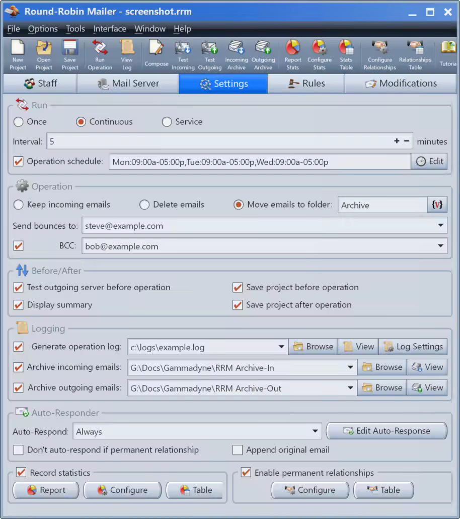 Gammadyne Round-Robin Mailer 36.0