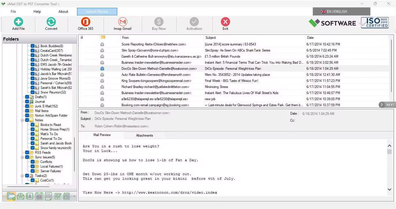 vMail OST to PST Converter 15.0.0.3 Multilingual