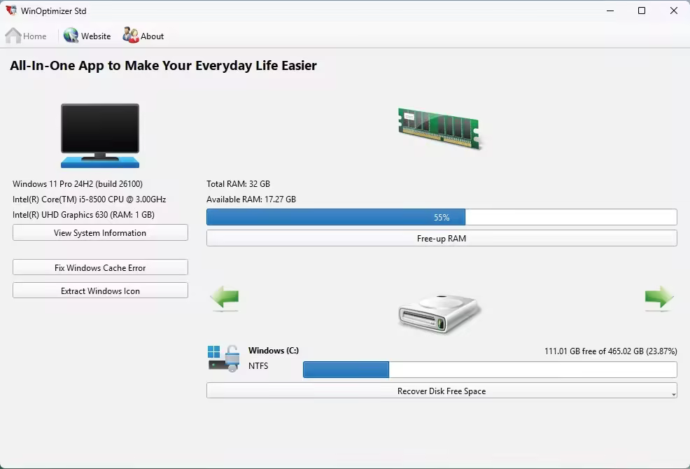 TweakNow Software WinOptimizer Std 6.7.1