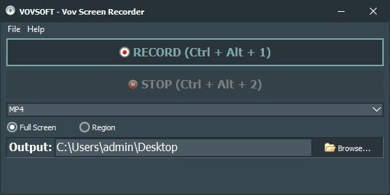 VovSoft Screen Recorder 4.6 Multilingual