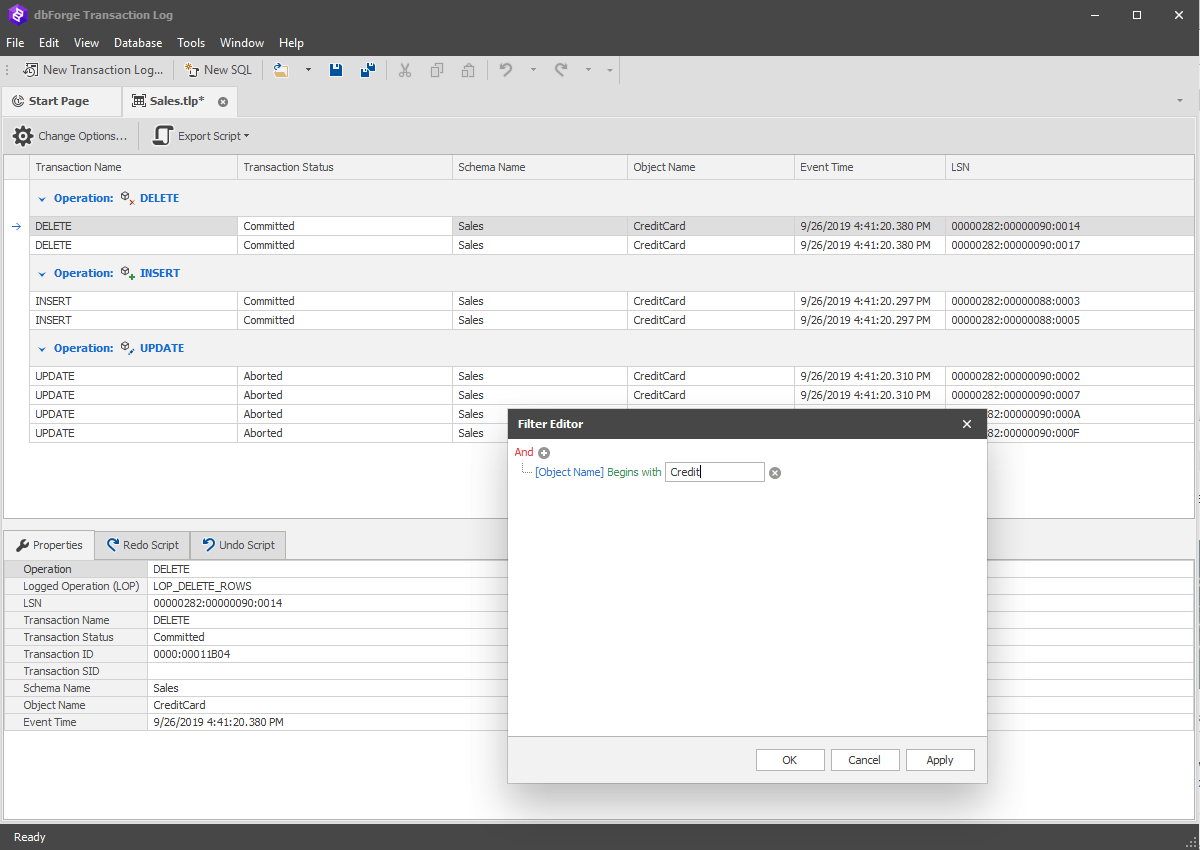 Devart dbForge Transaction Log 2025.3.107
