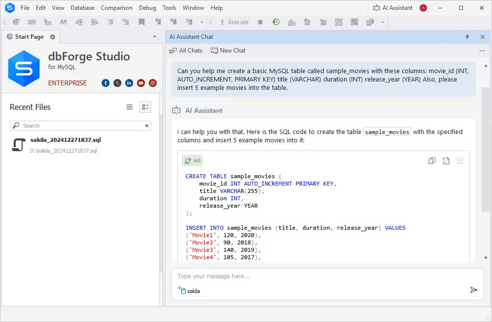 Devart dbForge Studio for MySQL 2025.3.107
