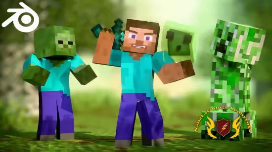 Blender 3D Minecraft Animation Course – Ultimate A-Z Guide