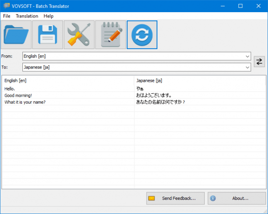 VovSoft Batch Translator 5.0